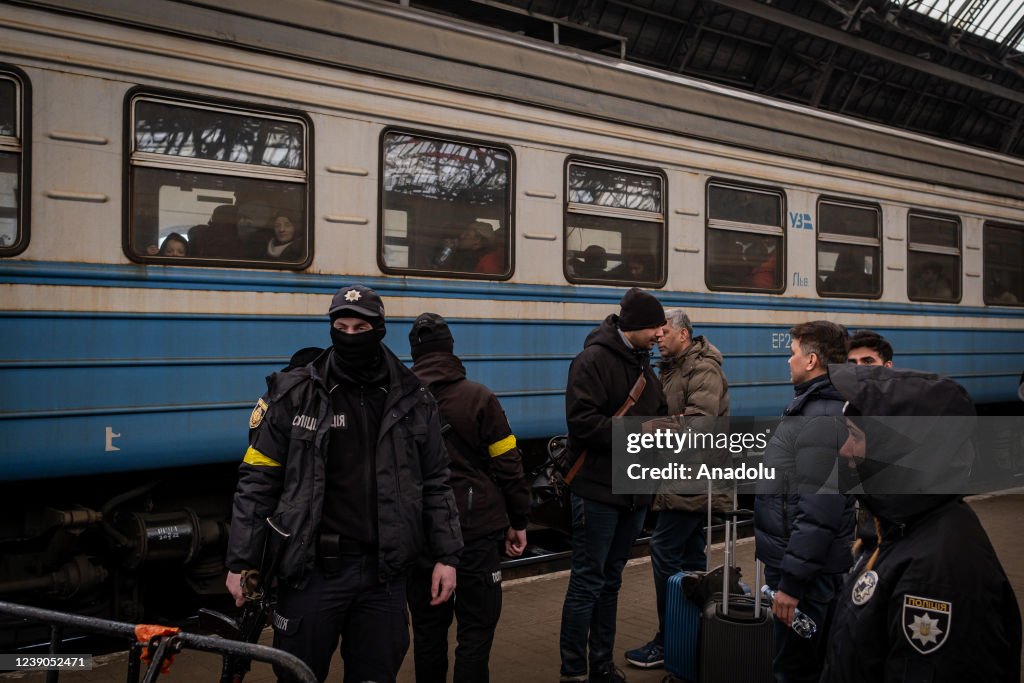 The first evacuation train to Lviv