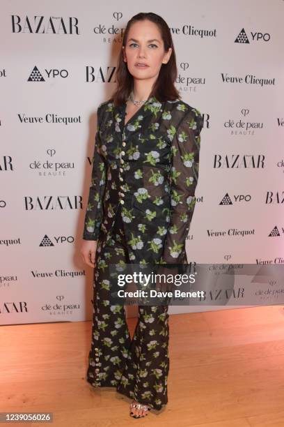 Ruth Wilson attends the Harper's Bazaar International Women's Day celebration, in partnership with Cle de Peau Beaute, Veuve Clicquot and YPO, at The...