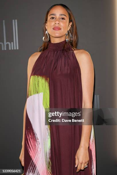 Zawe Ashton attends dunhill's pre-BAFTA filmmakers dinner and party at dunhill House on March 9, 2022 in London, England.