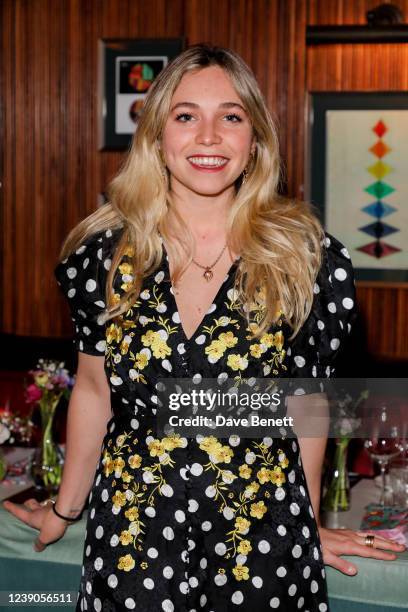 Ayesha Shand attends an intimate dinner hosted by Elephant Family to celebrate International Women's Day at Gymkhana London on March 9, 2022 in...