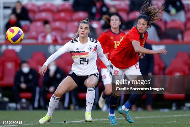 Selina Cerci of Germany Women, Leila Ouahabi Elouahabi of Spain Women during the International Friendly Women match between Germany v Spain at the...