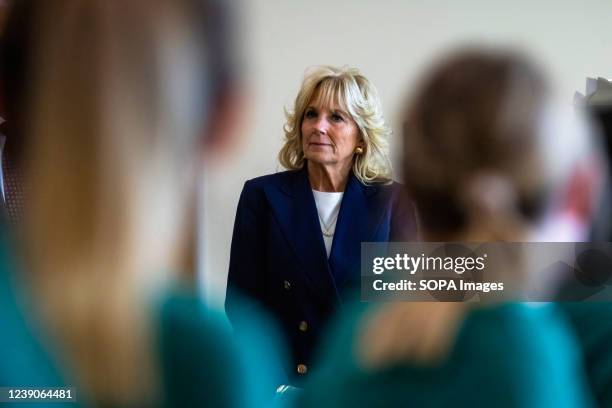 Dr. Jill Biden speaking to Nursing students. First Lady Dr. Jill Biden visited Truckee Meadows Community College to highlight how the American Rescue...