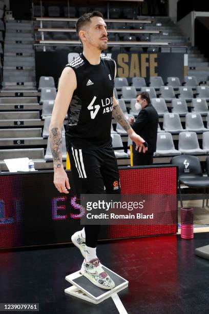 Paul Lacombe, #6 of LDLC Asvel Villeurbanne in action during the Turkish Airlines EuroLeague Regular Season Round 29 LDLC Asvel Villeurbanne and...