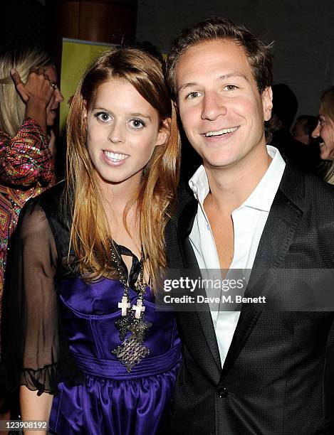 Princess Beatrice of York and Dave Clark attend "Freddie For A Day", celebrating Freddie Mercury's 65th birthday, in aid of The Mercury Pheonix Trust...