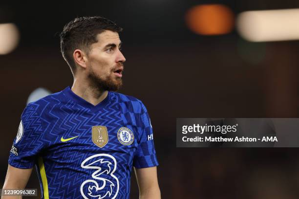 Jorginho of Chelsea during the Premier League match between Norwich City and Chelsea at Carrow Road on March 10, 2022 in Norwich, United Kingdom.