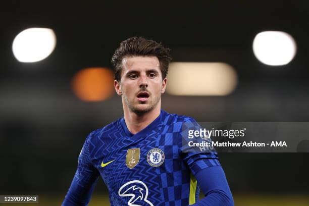 Mason Mount of Chelsea during the Premier League match between Norwich City and Chelsea at Carrow Road on March 10, 2022 in Norwich, United Kingdom.