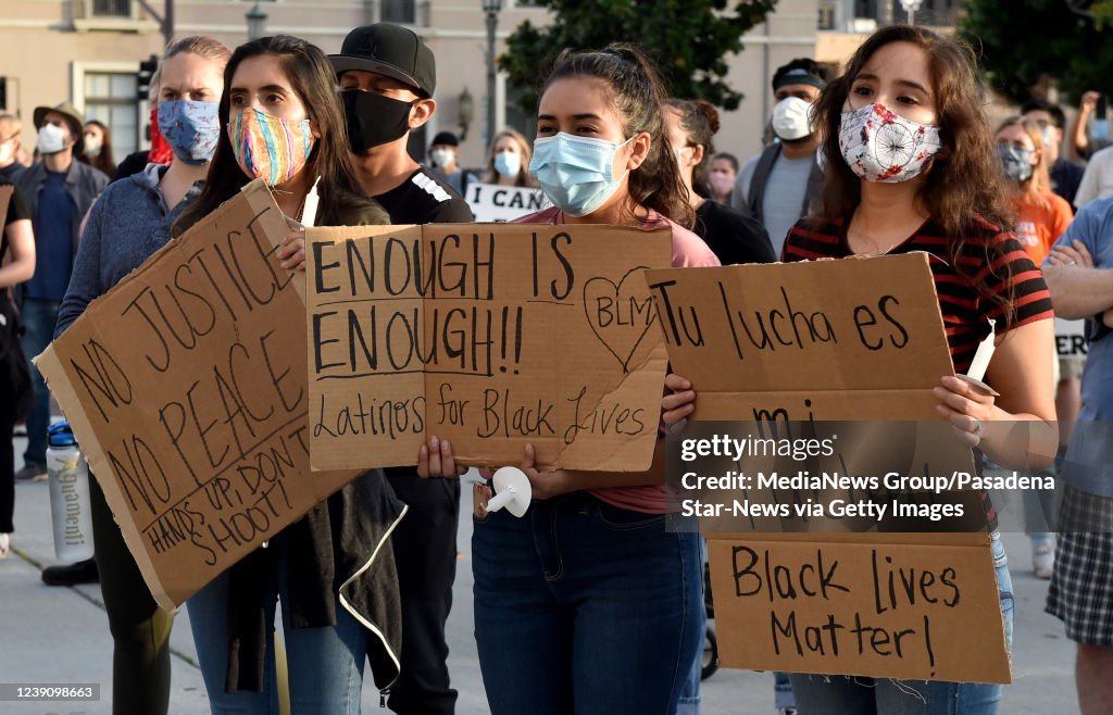 A day of protests in Pasadena.