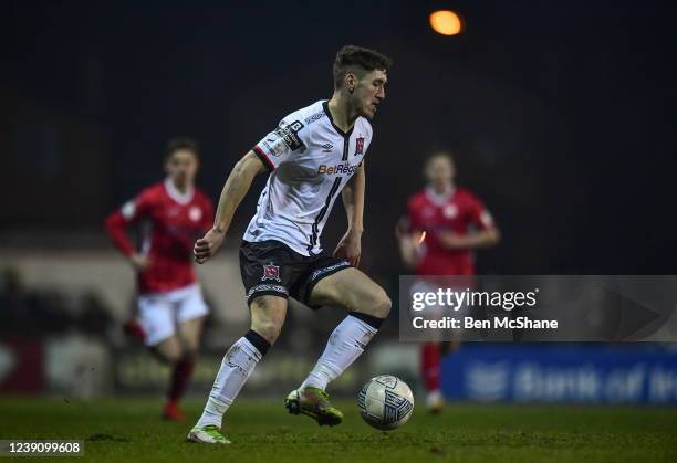 Sligo , Ireland - 5 March 2022; John Martin of Dundalk during the SSE Airtricity League Premier Division match between Sligo Rovers and Dundalk at...