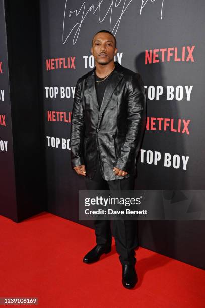 Ashley Walters attends the World Premiere of "Top Boy 2", the second season of Top Boy premiering on Netflix, at Hackney Picturehouse on March 11,...
