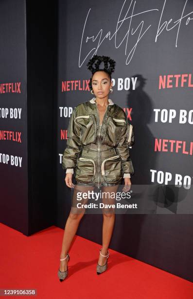 Leigh-Anne Pinnock attends the World Premiere of "Top Boy 2", the second season of Top Boy premiering on Netflix, at Hackney Picturehouse on March...