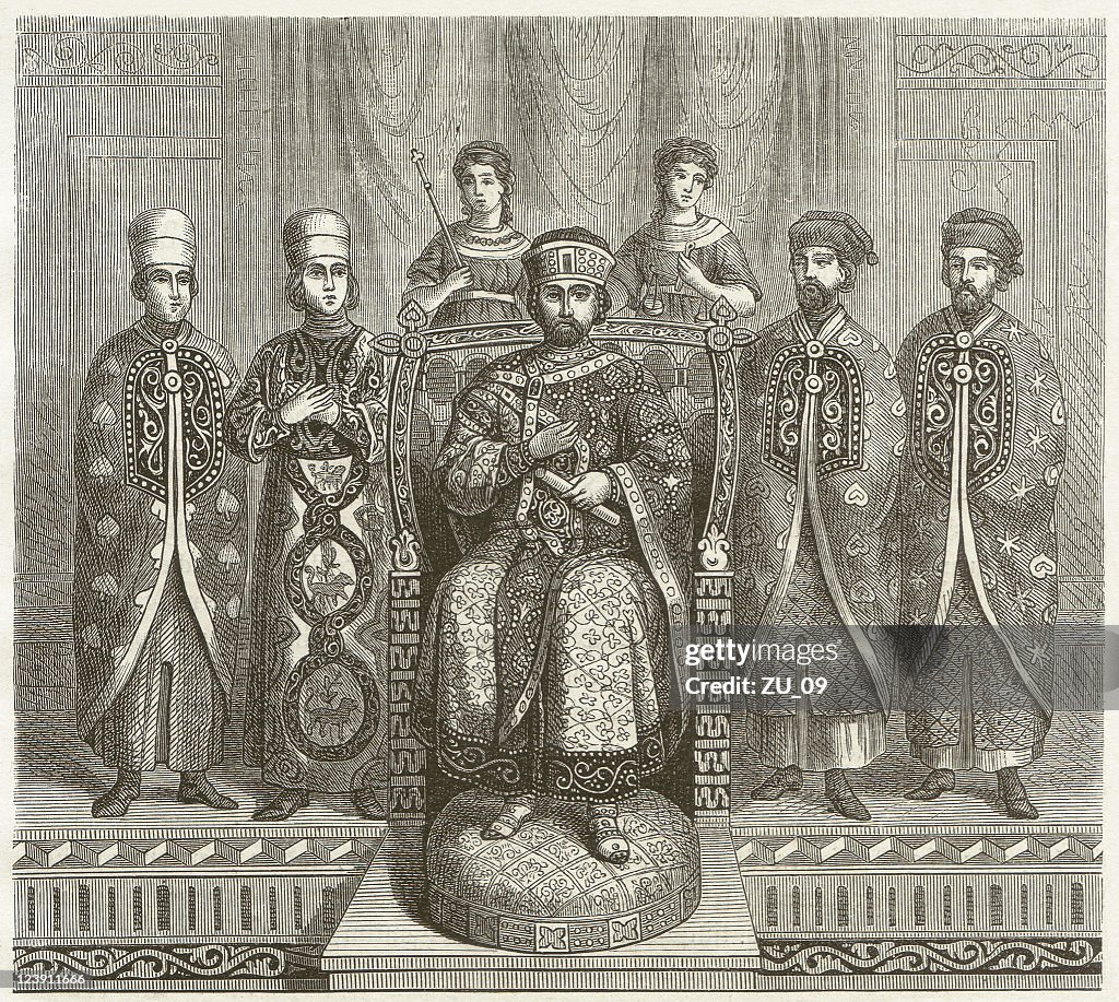 Nicephorus Nicephorus Iii Botaniates Byzantine Emperor Wood Engraving Published ...