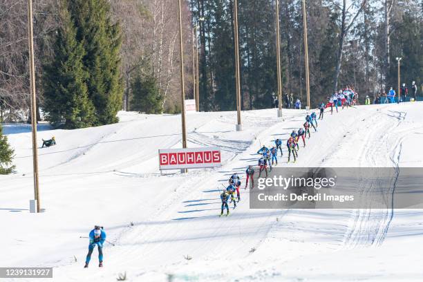 Emilien Jacquelin of France, Quentin Fillon Maillet of France, Sebastian Samuelsson of Sweden, Vetle Sjaastad Christiansen of Norway, Tarjei Boe of...