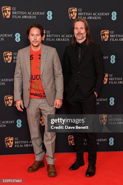 Cary Fukunaga and Linus Sandgren attend the EE British Academy Film Awards 2022 Nominees' Reception at BAFTA on March 12, 2022 in London, England.