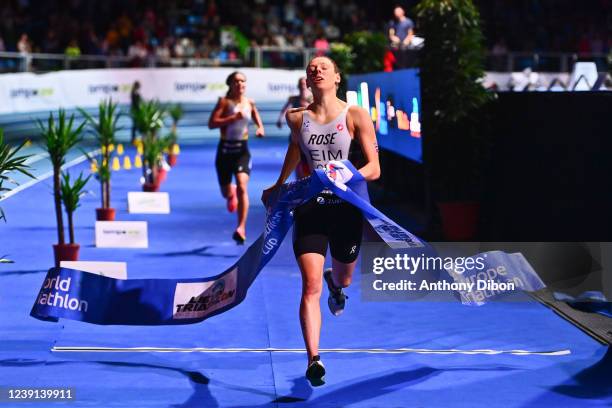 Nina EIM of Germany during the Triathlon Indoor Festival Lievin - European Cup on March 12, 2022 in Lievin, France.