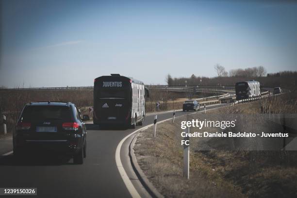 Delegation from Juventus travels to Ukraine to pick up 80 people, mostly children accompanied by their mothers, to find refuge in Italy, on March 12,...