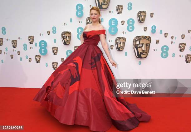 Haley Bennett attends the EE British Academy Film Awards 2022 at Royal Albert Hall on March 13, 2022 in London, England.