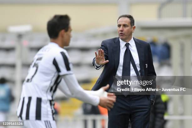 Juventus Under 23 head coach Lamberto Zauli during the Serie C match between Juventus U23 and Sudtirol at Stadio Giuseppe Moccagatta on March 13,...