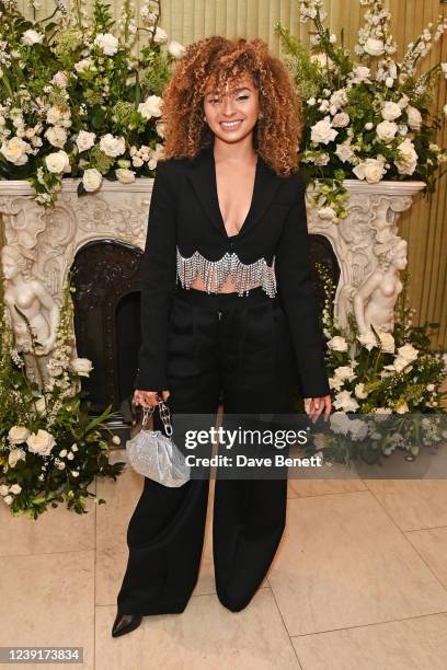 Ella Eyre attends the British Vogue and Tiffany & Co. Fashion and Film Party 2022 at Annabel's on March 13, 2022 in London, England.