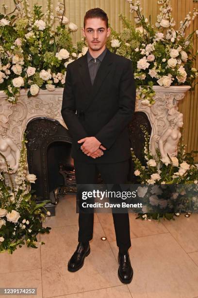 Hero Fiennes Tiffin attends the British Vogue and Tiffany & Co. Fashion and Film Party 2022 at Annabel's on March 13, 2022 in London, England.