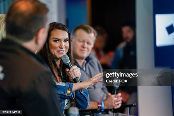 The BCL Panel: WWE Meets Web3: Stars, Brands and Fans. Pictured L-R: Scott Greenberg, Charlotte Flair, Stephanie McMahon, and Michael Casey.
