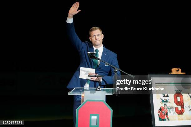 Mikko Koivu Delivers Emotional Speech At Jersey Retirement Ceremony
