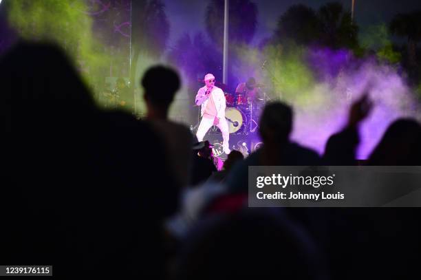 Stokley performs on stage during the 15th Annual Jazz In The Gardens Music Festival at Hard Rock Stadium on March 13, 2022 in Miami Gardens, Florida.
