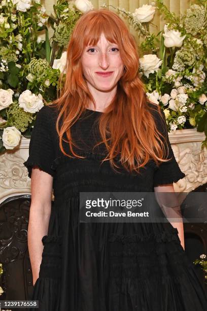 Molly Goddard attends the British Vogue and Tiffany & Co. Fashion and Film Party 2022 at Annabel's on March 13, 2022 in London, England.