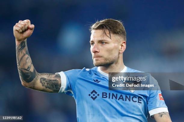 Ciro Immobile of SS Lazio ? the Serie A match between SS Lazio and Venezia FC at Stadio Olimpico on March 14, 2022 in Rome, Italy.