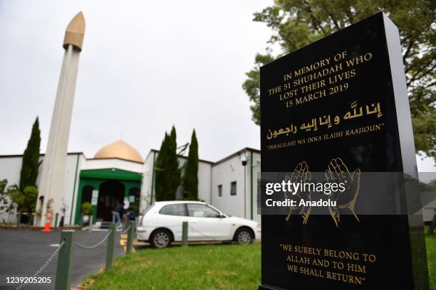 General view of Masjid An-Nur mosque prior to Temel Atacocugu, a survivor of twin mosque attacks, arrival in Christchurch, New Zealand on March 15,...
