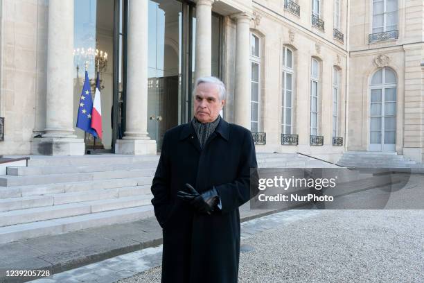 President of French National Consultative Commission for Human Rights and Former batonnier of Paris bar and lawyer Jean-Marie Burguburu arrives for a...