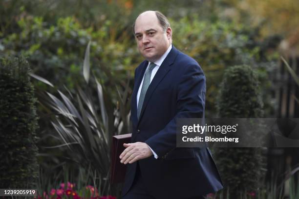 Ben Wallace, U.K. Defence secretary, arrives for a weekly meeting of cabinet ministers at number 10 Downing Street in London, U.K., on Tuesday, March...
