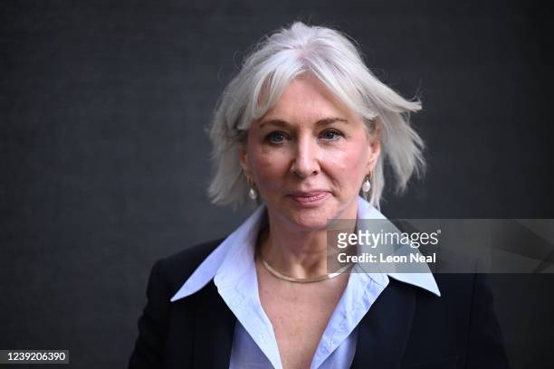 Culture Secretary Nadine Dorries leaves 10 Downing Street following a cabinet meeting on March 15, 2022 in London, England.