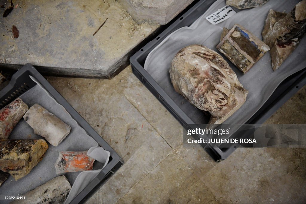 FRANCE-ARCHITECTURE-FIRE-HERITAGE-RELIGION