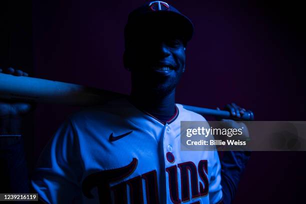 Nick Gordon of the Minnesota Twins poses for a portrait on Major League Baseball team photo day on March 15, 2022 at CenturyLink Sports Complex in...