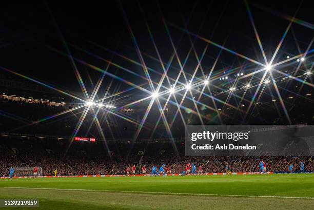 General View during the UEFA Champions League Round Of Sixteen Leg Two match between Manchester United and Atletico Madrid at Old Trafford on March...