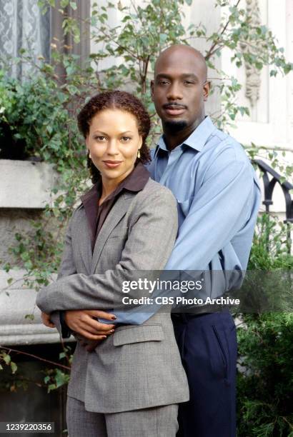 The Frozen Zone" - Court Officer Bruce Van Exel and Attorney Zola Knox share some romantic sparks on JUDGING AMY, on the CBS Television Network....