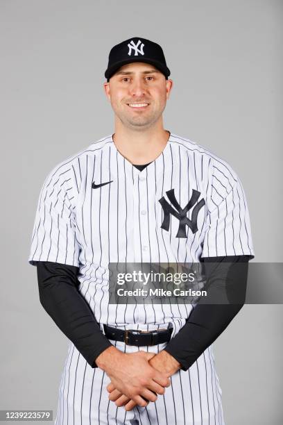 Joey Gallo of the New York Yankees poses for a photo during the New York Yankees Photo Day at George M. Steinbrenner Field on Tuesday, March 15, 2022...