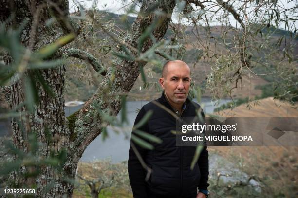 Portuguese coach Leonardo Jardim poses for a photo in his vineyard in Fiolhal, in the Douro wine region, on March 10, 2022. - Former Monaco coach...