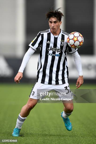 Fabio Miretti of Juventus FC U19 in action during the UEFA Youth League quarterfinal football match between Juventus FC U19 and Liverpool FC U19....