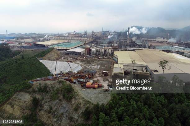 The Indonesia Morowali Industrial Park, operated by Nickel Mines Ltd., in Morowali Regency, Central Sulawesi, Indonesia, on Wednesday, March 16,...