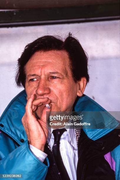 Raymond GOETHALS head coach of Marseille during the Division 1 match between Olympique de Marseille and Olympique Lyonnais, at Velodrome Stadium,...
