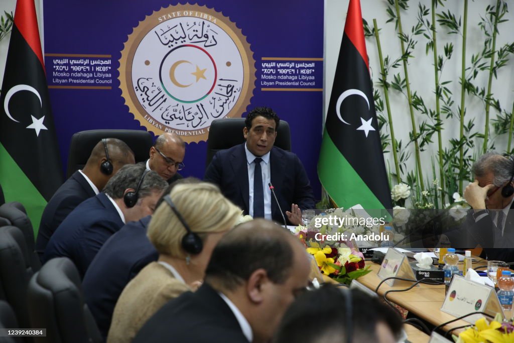 Chairman of the Presidential Council of Libya, Mohamed al-Menfi...
