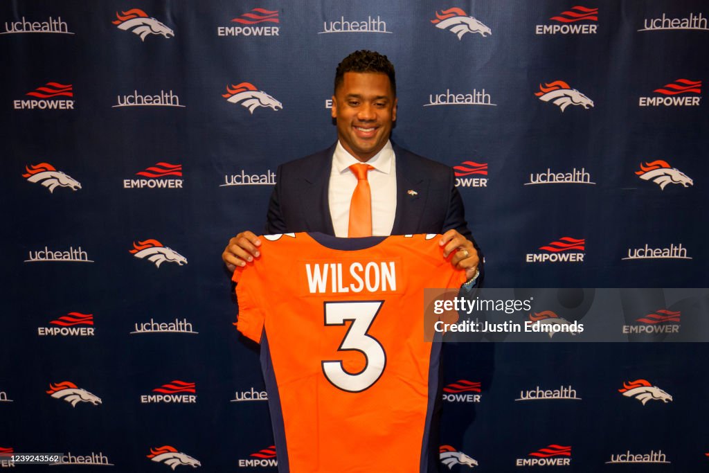 Denver Broncos Introduce Quarterback Russell Wilson