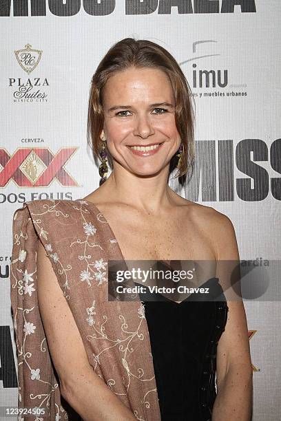 Actress Nailea Norvind attends the "Miss Bala" Mexico City premiere at Teatro de La Ciudad on September 5, 2011 in Mexico City, Mexico.