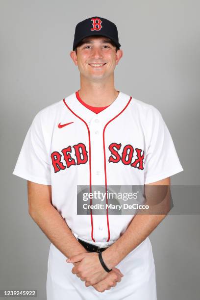 Garrett Whitlock of the Boston Red Sox poses for a photo during the Boston Red Sox Photo Day at JetBlue Park at Fenway South on Wednesday, March 16,...