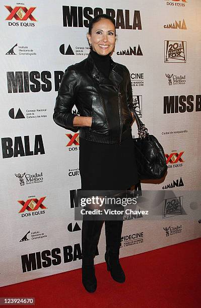 Actress Blanca Guerra attends the "Miss Bala" Mexico City premiere at Teatro de La Ciudad on September 5, 2011 in Mexico City, Mexico.