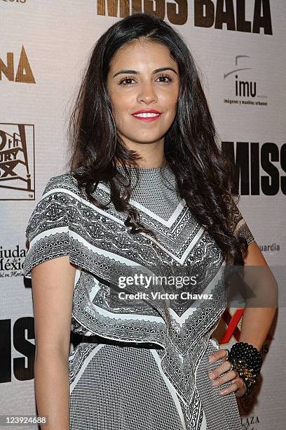 Actress Olga Segura attends the "Miss Bala" Mexico City premiere at Teatro de La Ciudad on September 5, 2011 in Mexico City, Mexico.
