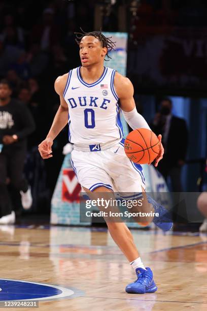 Duke Blue Devils forward Wendell Moore Jr. During the ACC Tournament final college basketball game between the Duke Blue Devils and the Virginia Tech...