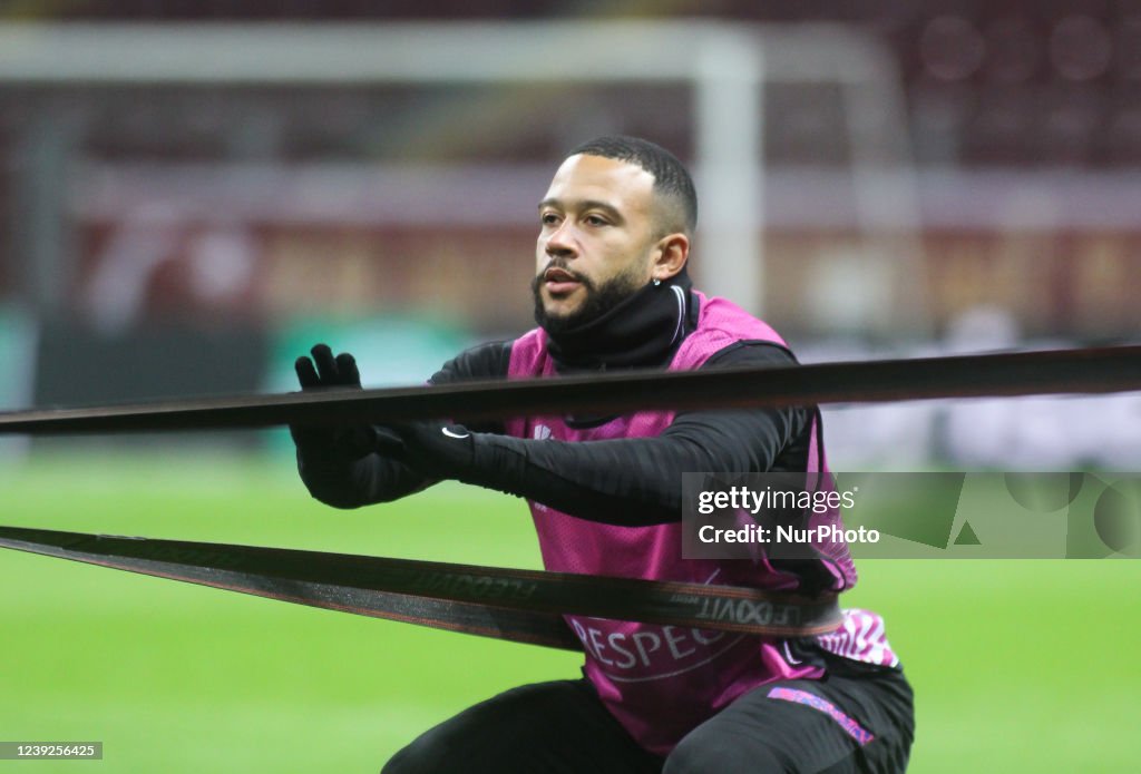Barcelona Training Before The Europe League Match Against Galatasaray