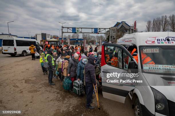 Hundreds of Ukrainians fled their homes and cross the border into Moldova in the city of Palanca. Nearly three million people have fled Ukraine into...